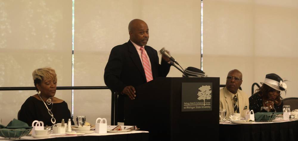 Speaker Addressing the Luncheon