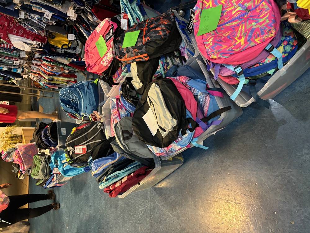 Backpacks Organized by Grade Level