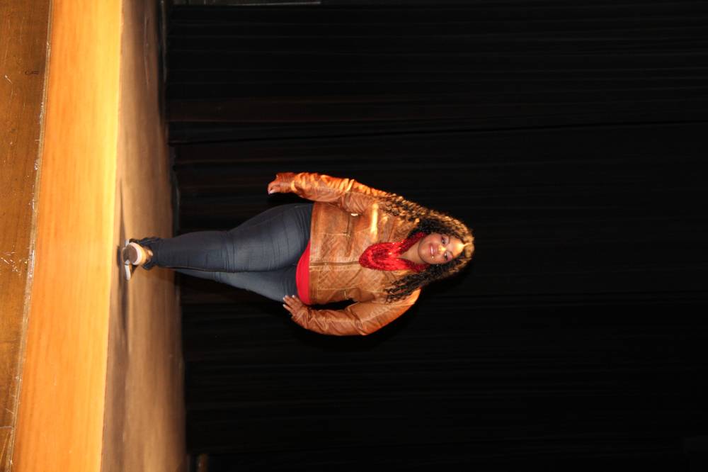 Runway Look — Leather Jacket & Red Accents