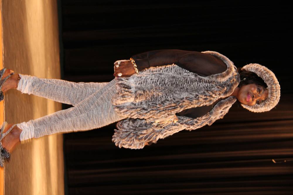 Runway Look — Fur Vest & Knit Set